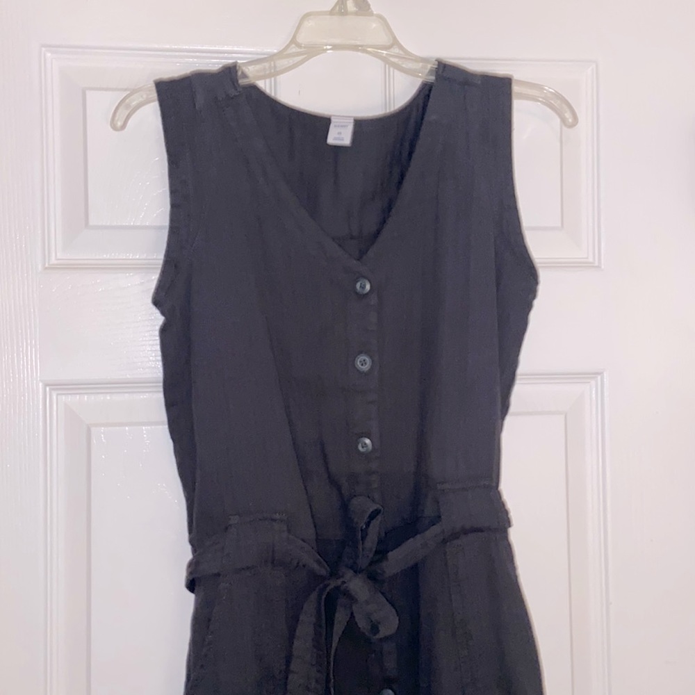 NWOT old navy button front dress with tie waist